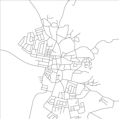 ROAD MAP OF MASUNGA, BOTSWANA BY MAPBAKES
