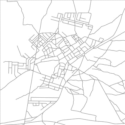 ROAD MAP OF MATSHELAGABEDI, BOTSWANA BY MAPBAKES