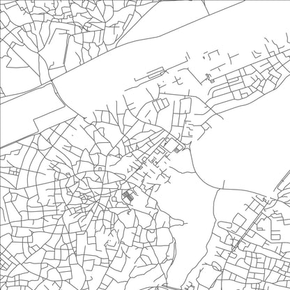 ROAD MAP OF MAUN, BOTSWANA BY MAPBAKES