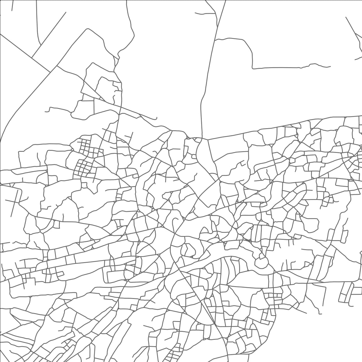 ROAD MAP OF MMADINARE, BOTSWANA BY MAPBAKES