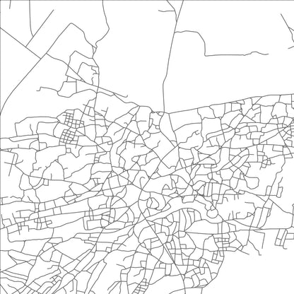 ROAD MAP OF MMADINARE, BOTSWANA BY MAPBAKES