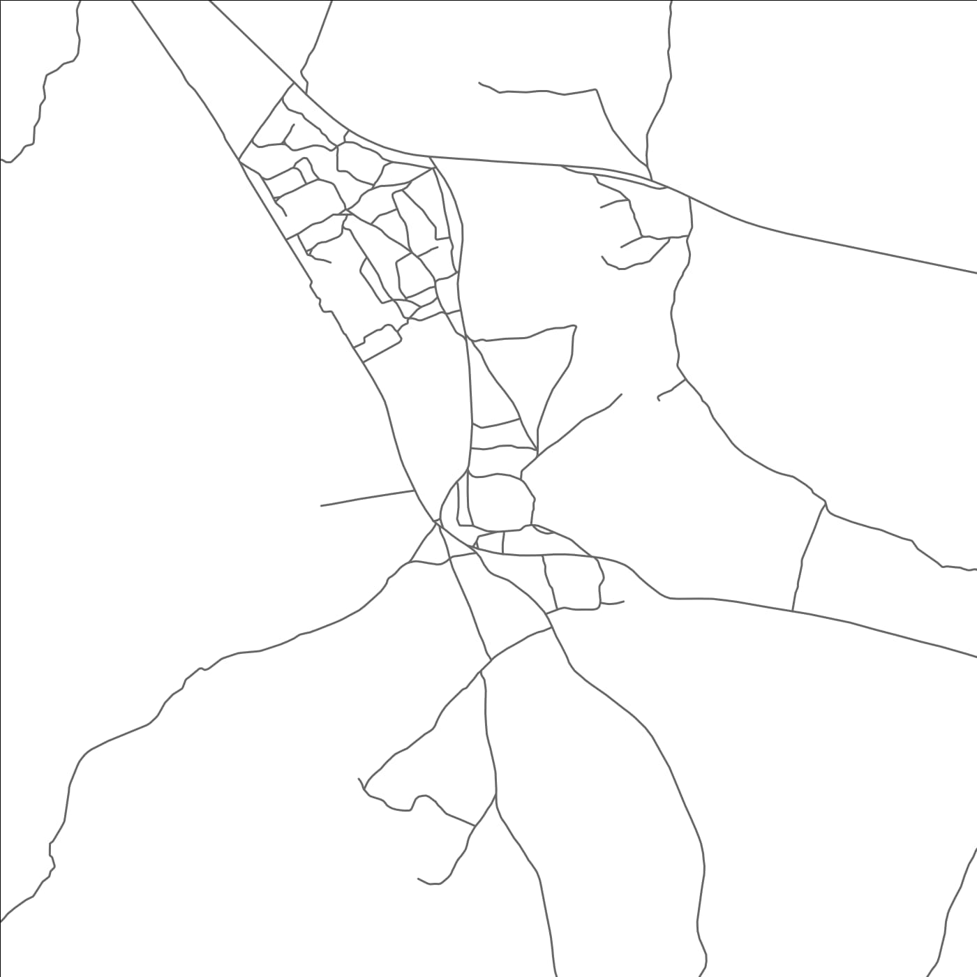 ROAD MAP OF MMANOKO, BOTSWANA BY MAPBAKES