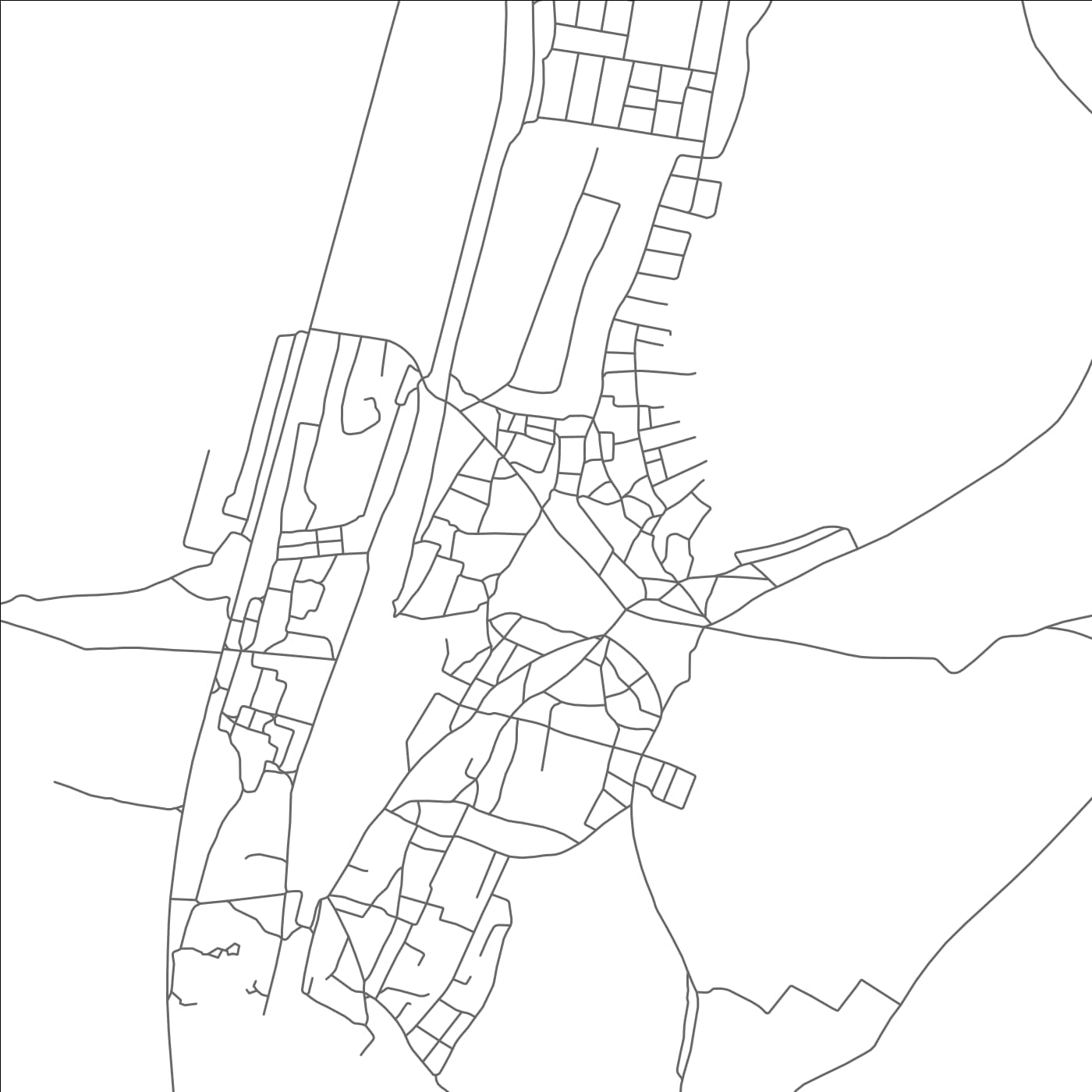 ROAD MAP OF OTSE, BOTSWANA BY MAPBAKES