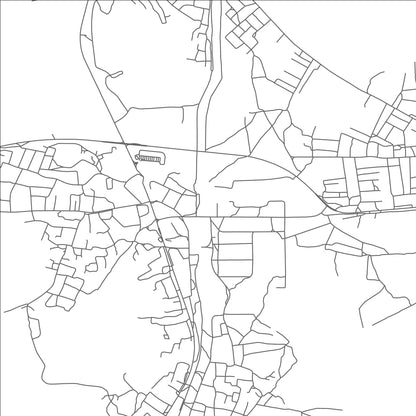 ROAD MAP OF PILANE, BOTSWANA BY MAPBAKES