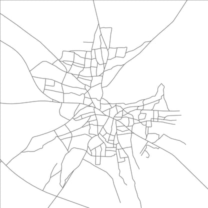 ROAD MAP OF TSETSEBJWE, BOTSWANA BY MAPBAKES