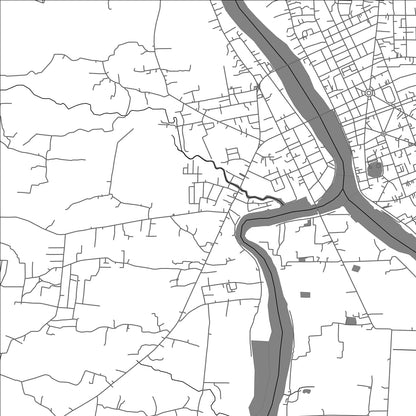 ROAD MAP OF KAMPOT, CAMBODIA BY MAPBAKES