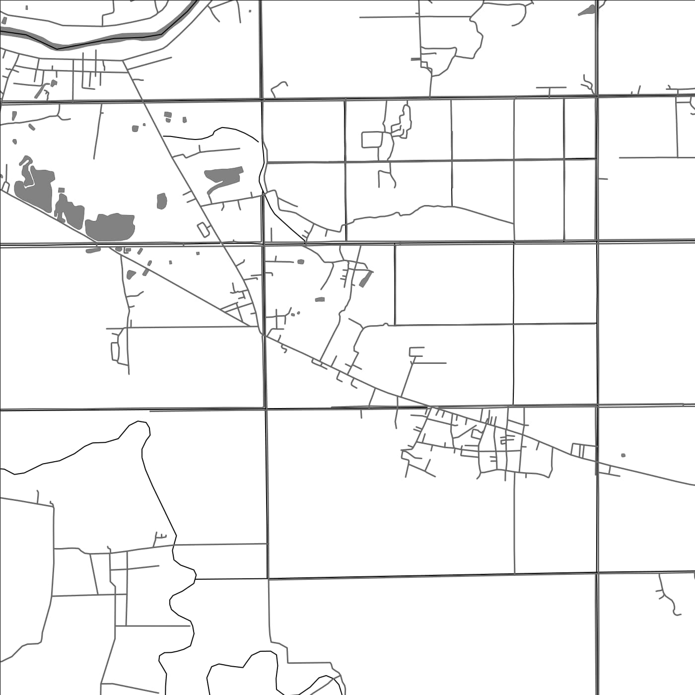 ROAD MAP OF KANDAL STUENG, CAMBODIA BY MAPBAKES