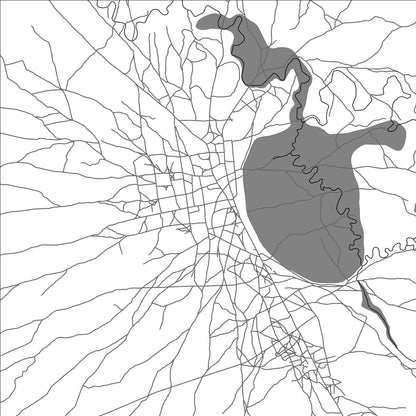 ROAD MAP OF BIRAO, CENTRAL AFRICAN REPUBLIC BY MAPBAKES