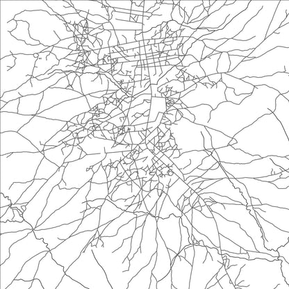 ROAD MAP OF BOCARANGA, CENTRAL AFRICAN REPUBLIC BY MAPBAKES