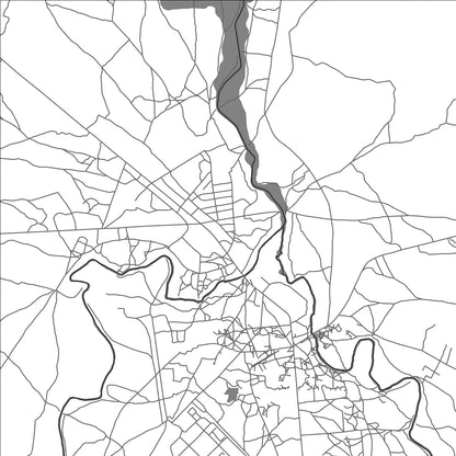 ROAD MAP OF KAGA BANDORO, CENTRAL AFRICAN REPUBLIC BY MAPBAKES