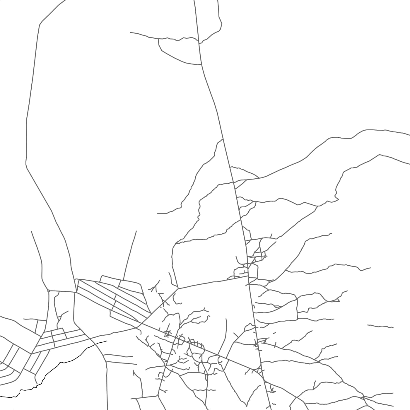 ROAD MAP OF MBAIKI, CENTRAL AFRICAN REPUBLIC BY MAPBAKES