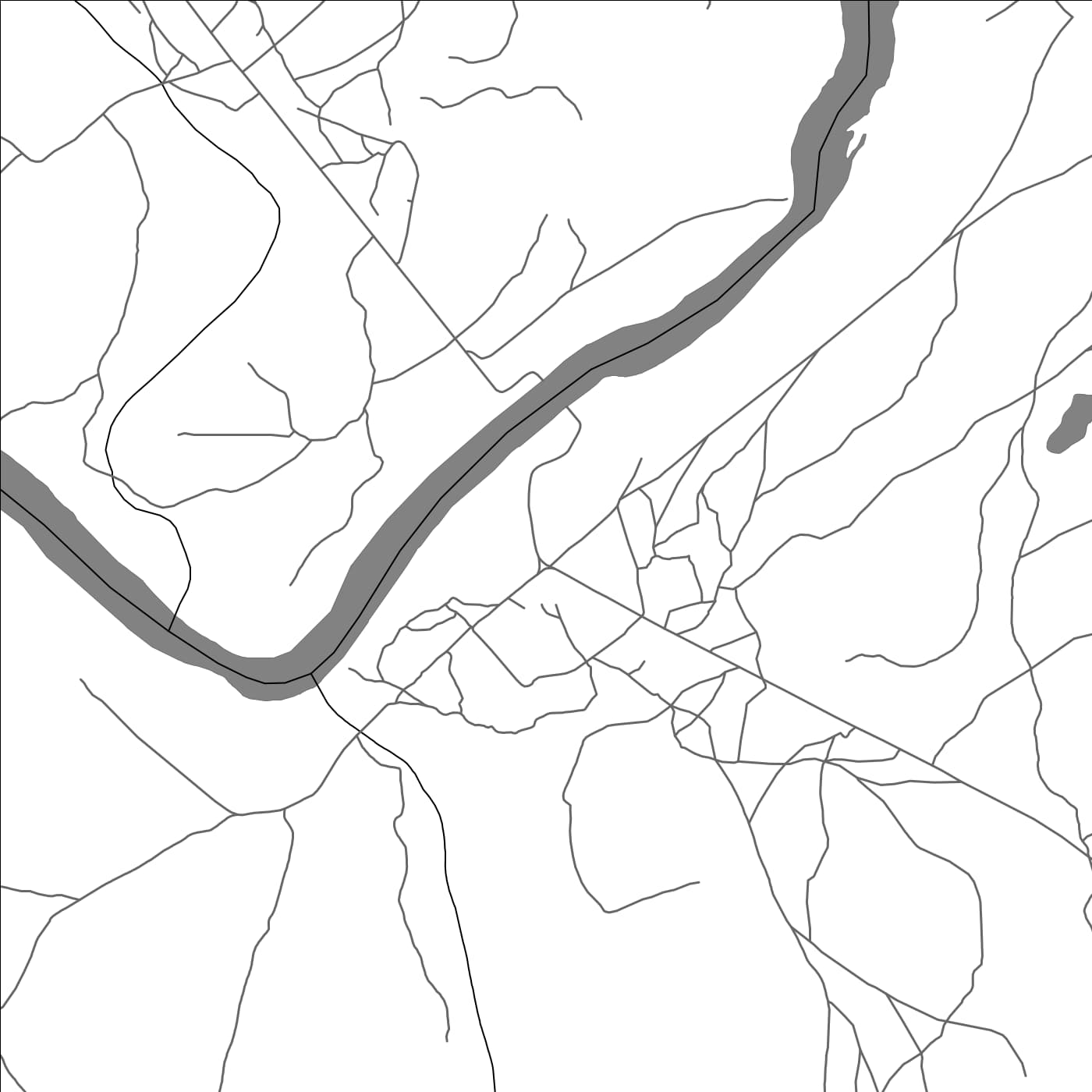 ROAD MAP OF RAFAI, CENTRAL AFRICAN REPUBLIC BY MAPBAKES