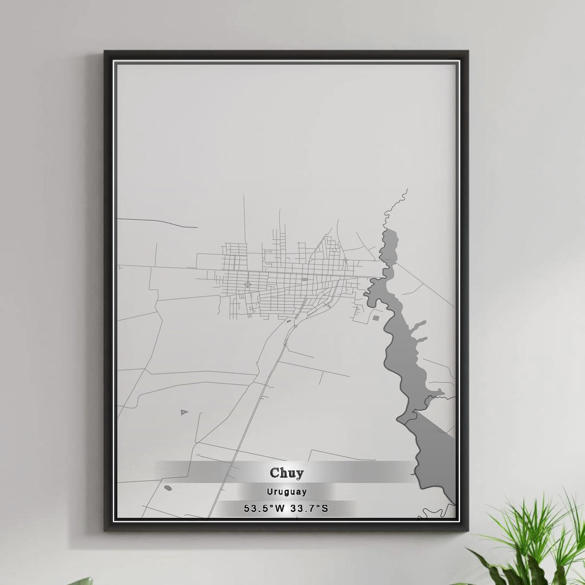 ROAD MAP OF CHUY, URUGUAY BY MAPBAKES