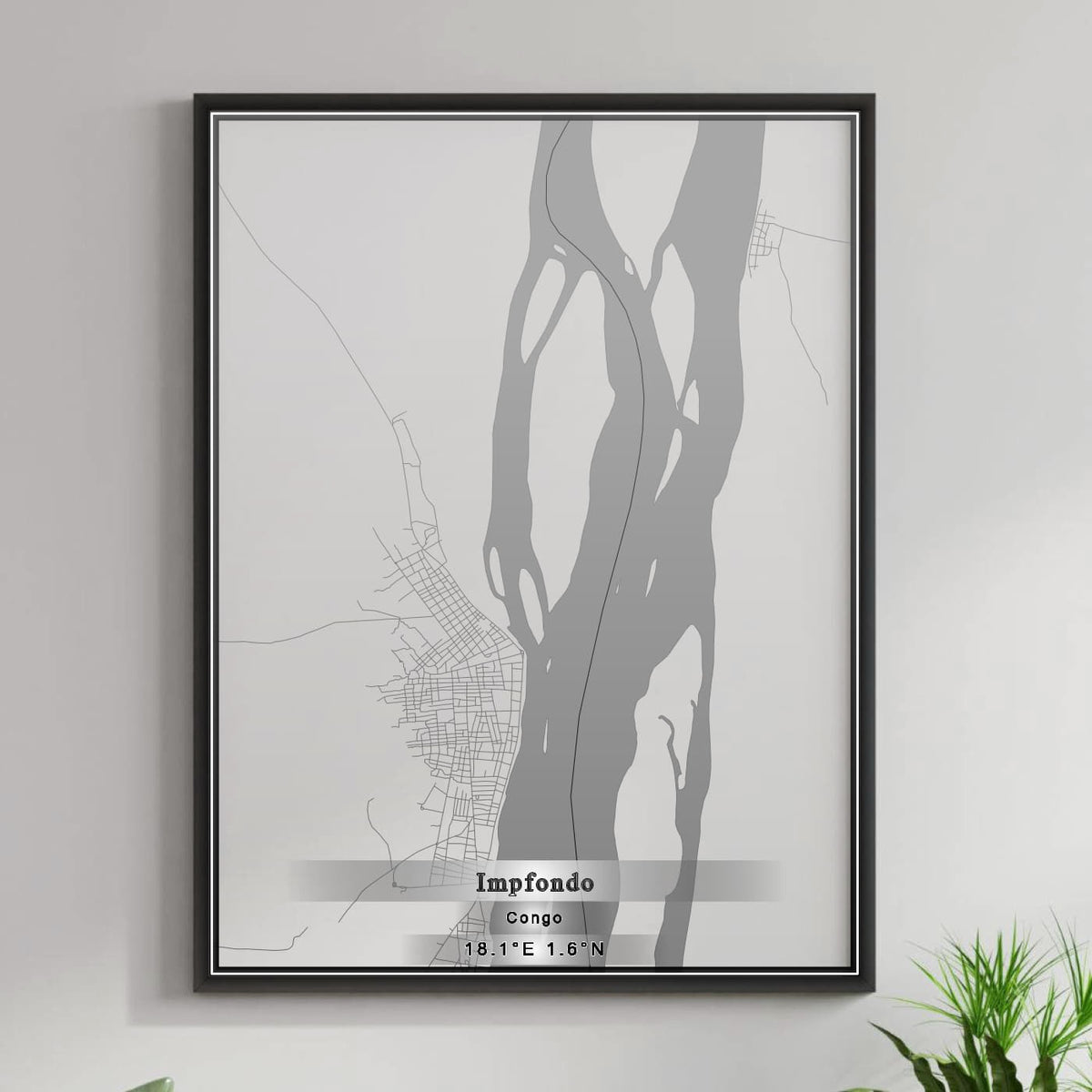 ROAD MAP OF IMPFONDO, CONGO BY MAPBAKES