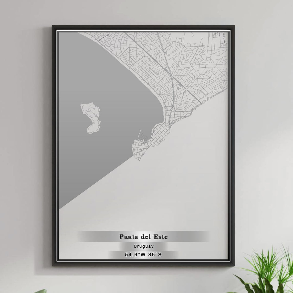ROAD MAP OF PUNTA DEL ESTE, URUGUAY BY MAPBAKES