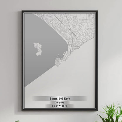 ROAD MAP OF PUNTA DEL ESTE, URUGUAY BY MAPBAKES