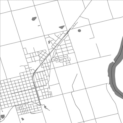 ROAD MAP OF BELLA UNION, URUGUAY BY MAPBAKES