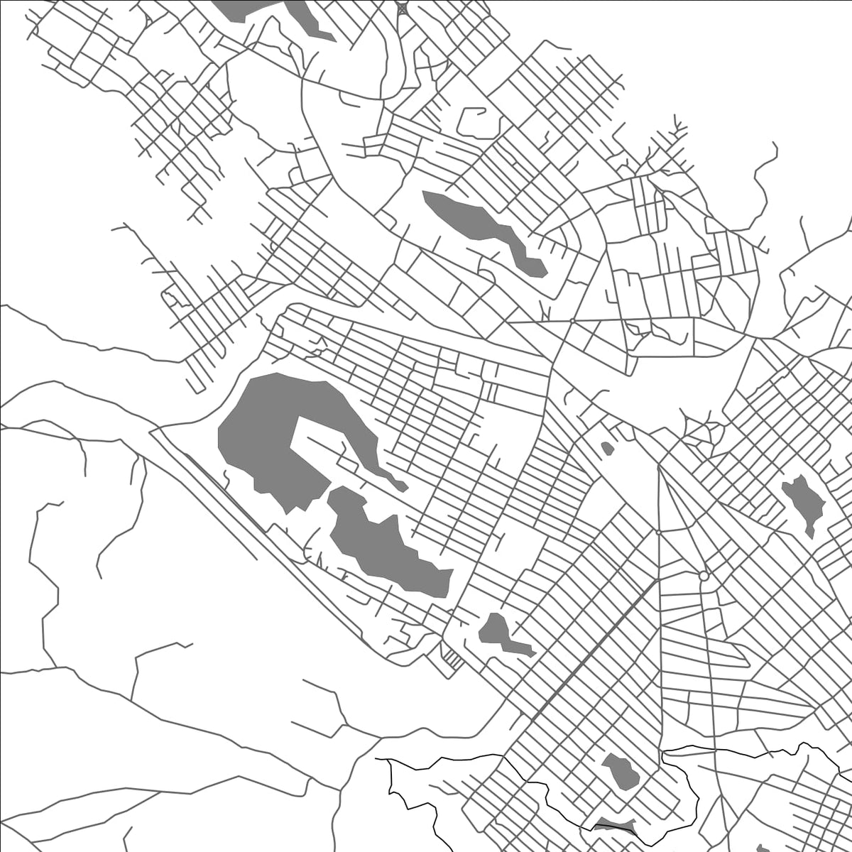 ROAD MAP OF DOLISIE, CONGO BY MAPBAKES