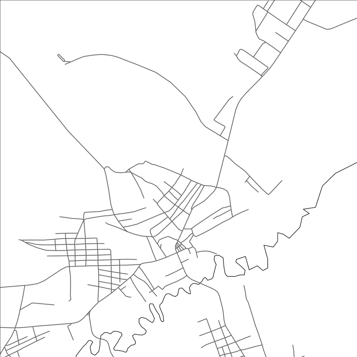 ROAD MAP OF EWO, CONGO BY MAPBAKES