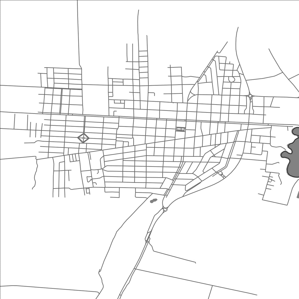 ROAD MAP OF CHUY, URUGUAY BY MAPBAKES