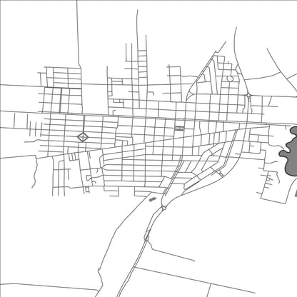 ROAD MAP OF CHUY, URUGUAY BY MAPBAKES