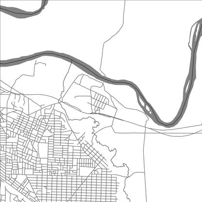 ROAD MAP OF KAYES, CONGO BY MAPBAKES