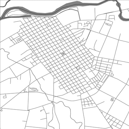 ROAD MAP OF DOLORES, URUGUAY BY MAPBAKES