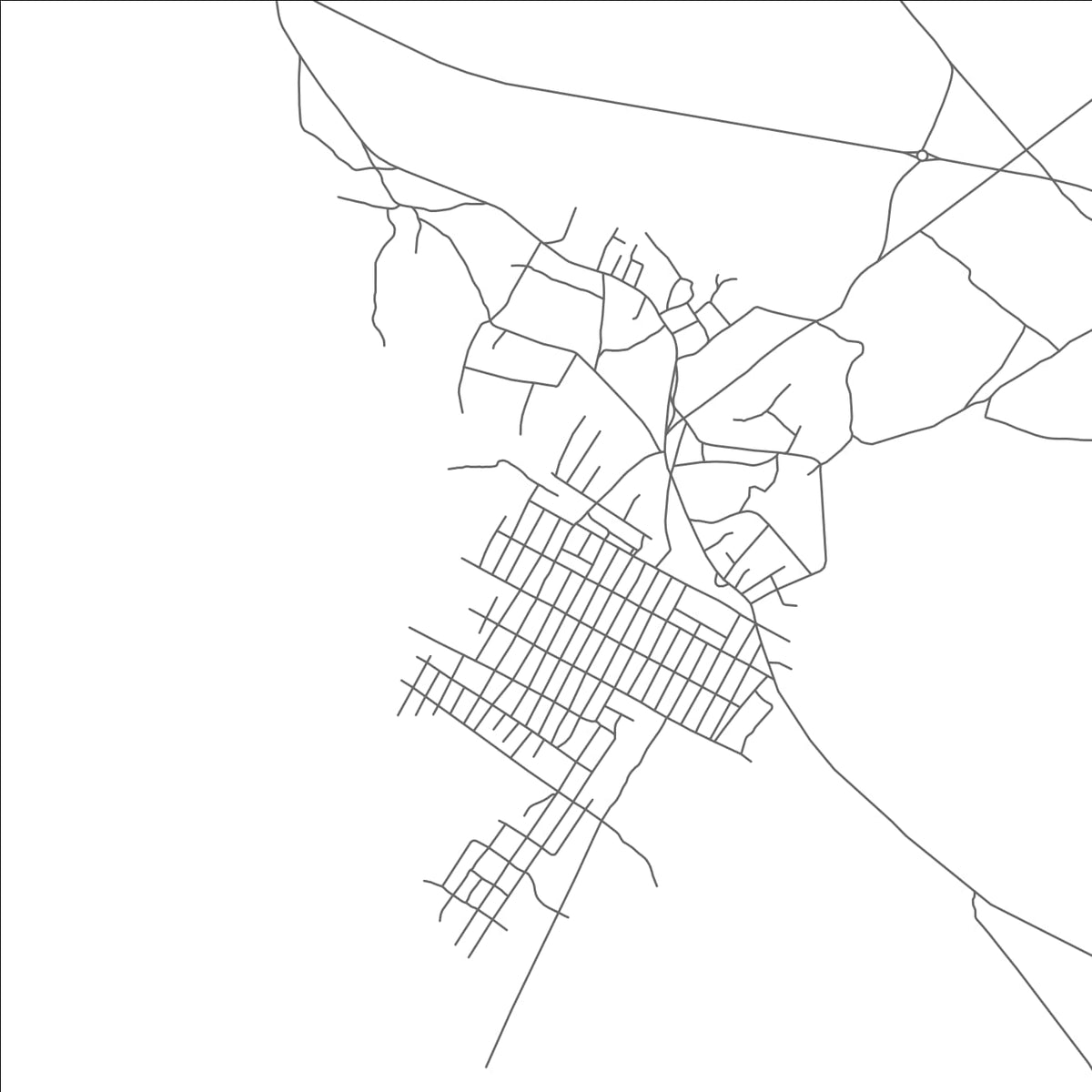 ROAD MAP OF LOUTETE, CONGO BY MAPBAKES