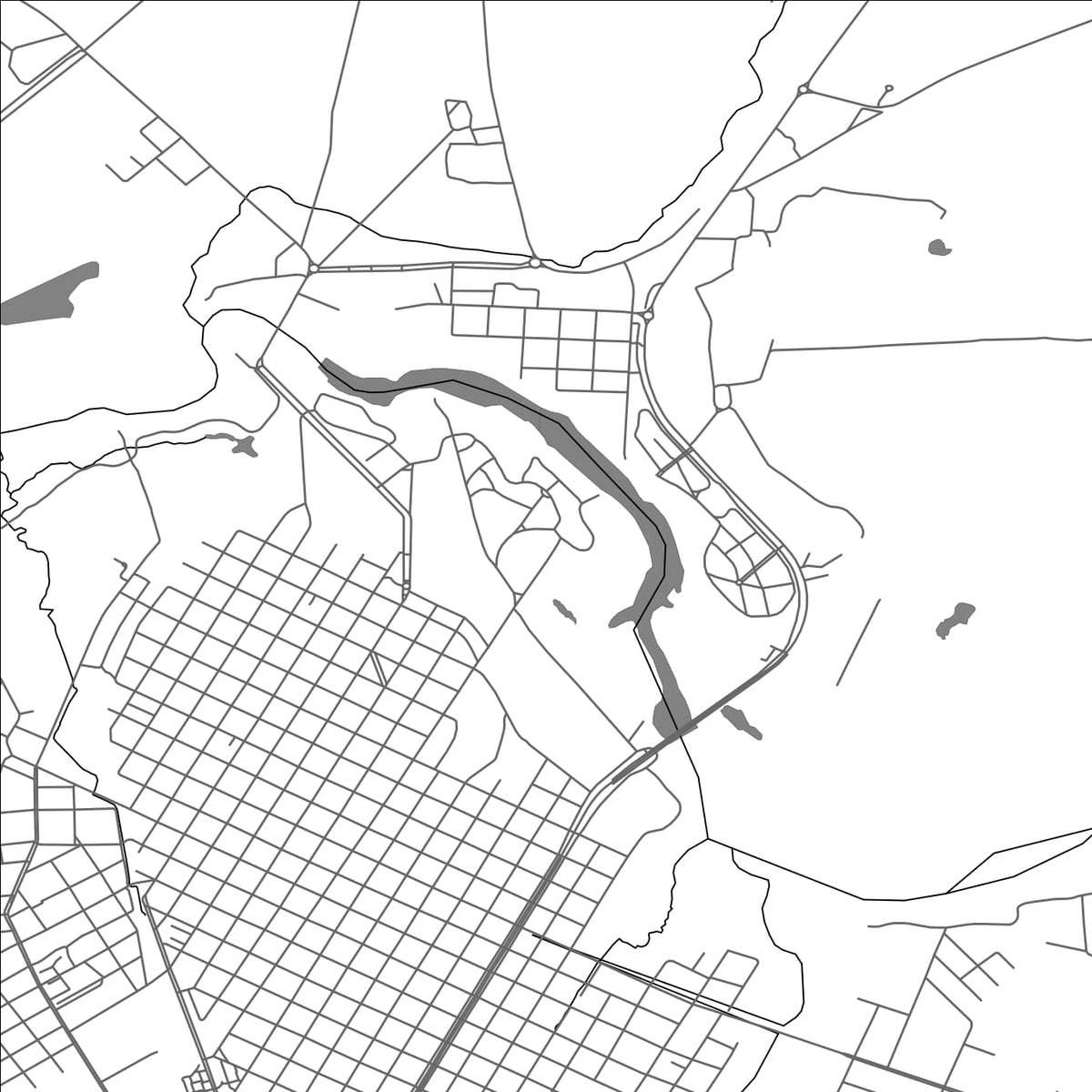 ROAD MAP OF DURAZNO, URUGUAY BY MAPBAKES