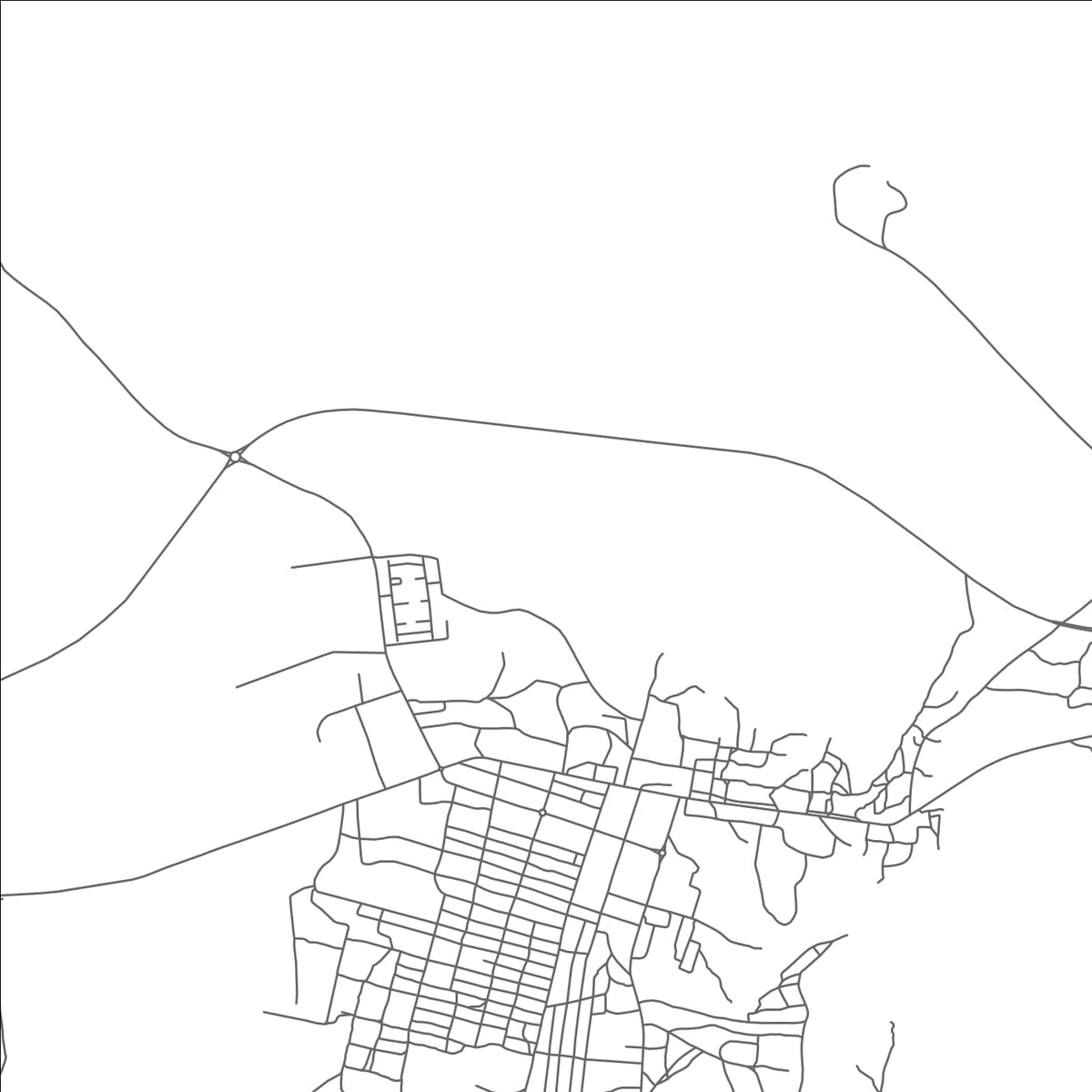 ROAD MAP OF MADINGOU, CONGO BY MAPBAKES