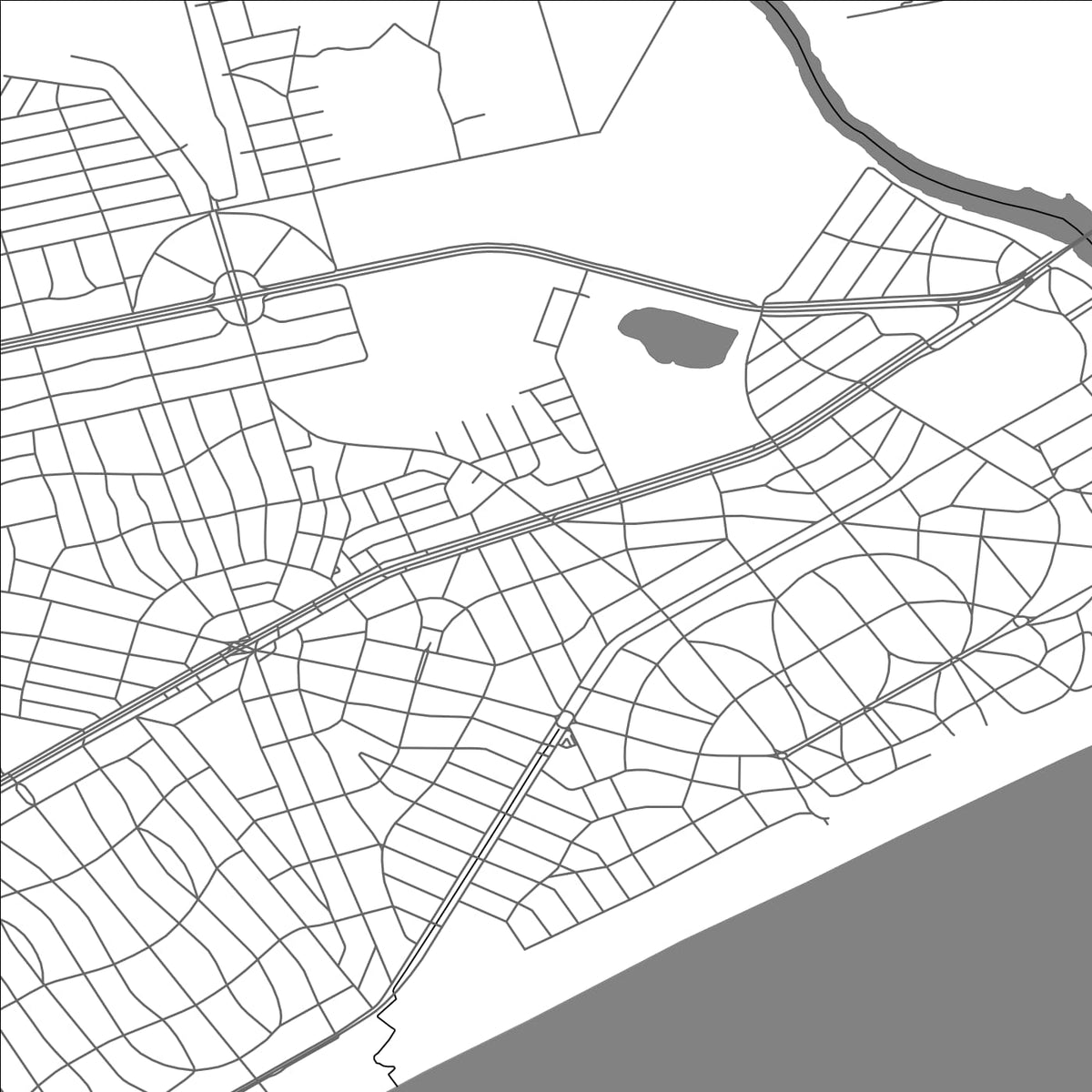 ROAD MAP OF EL PINAR, URUGUAY BY MAPBAKES