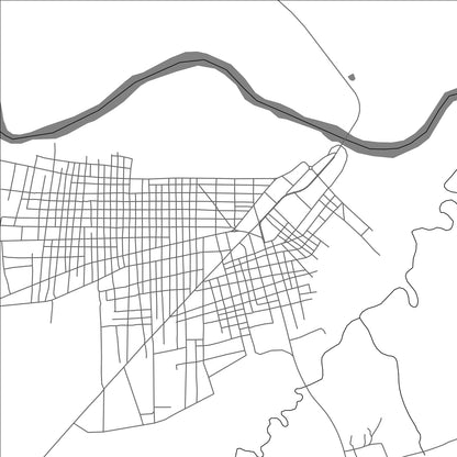 ROAD MAP OF MAKOUA, CONGO BY MAPBAKES