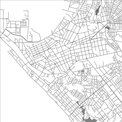 ROAD MAP OF POINTE NOIRE, CONGO BY MAPBAKES