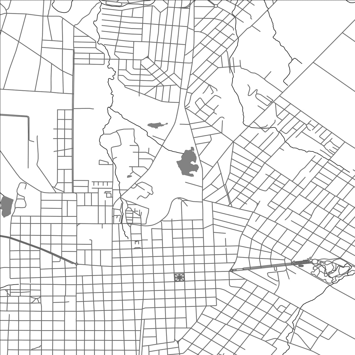 ROAD MAP OF LAS PIEDRAS, URUGUAY BY MAPBAKES