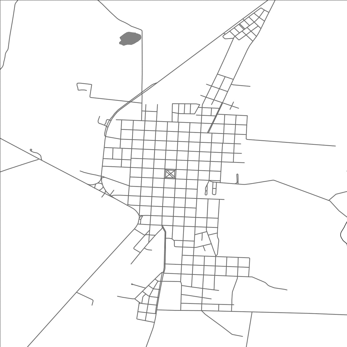 ROAD MAP OF LASCANO, URUGUAY BY MAPBAKES