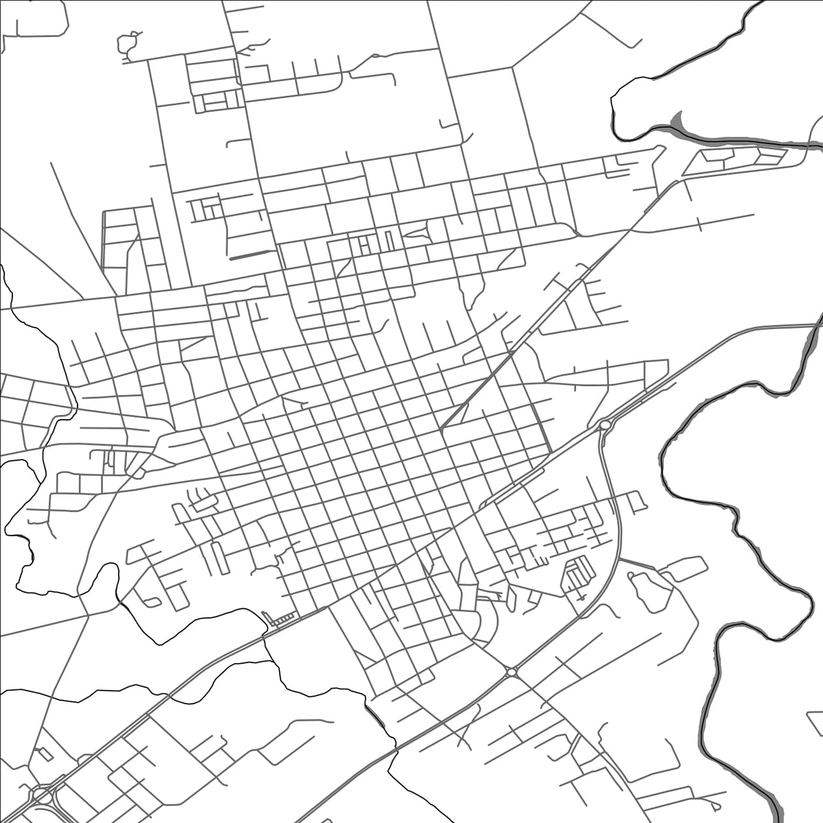 ROAD MAP OF PANDO, URUGUAY BY MAPBAKES
