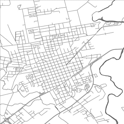 ROAD MAP OF PANDO, URUGUAY BY MAPBAKES