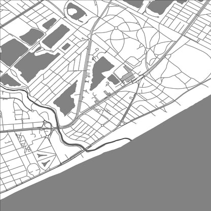 ROAD MAP OF PASO DE CARRASCO, URUGUAY BY MAPBAKES