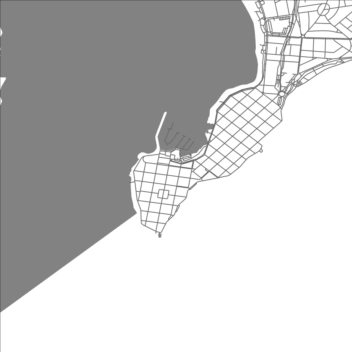 ROAD MAP OF PUNTA DEL ESTE, URUGUAY BY MAPBAKES