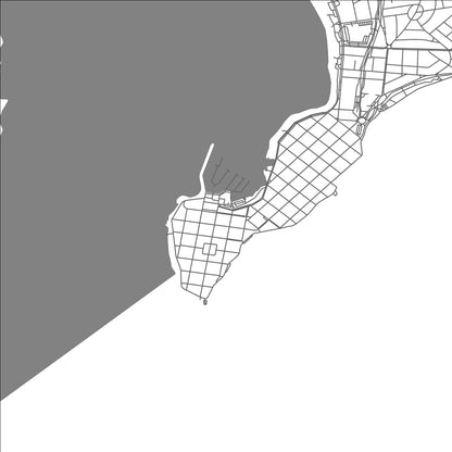 ROAD MAP OF PUNTA DEL ESTE, URUGUAY BY MAPBAKES