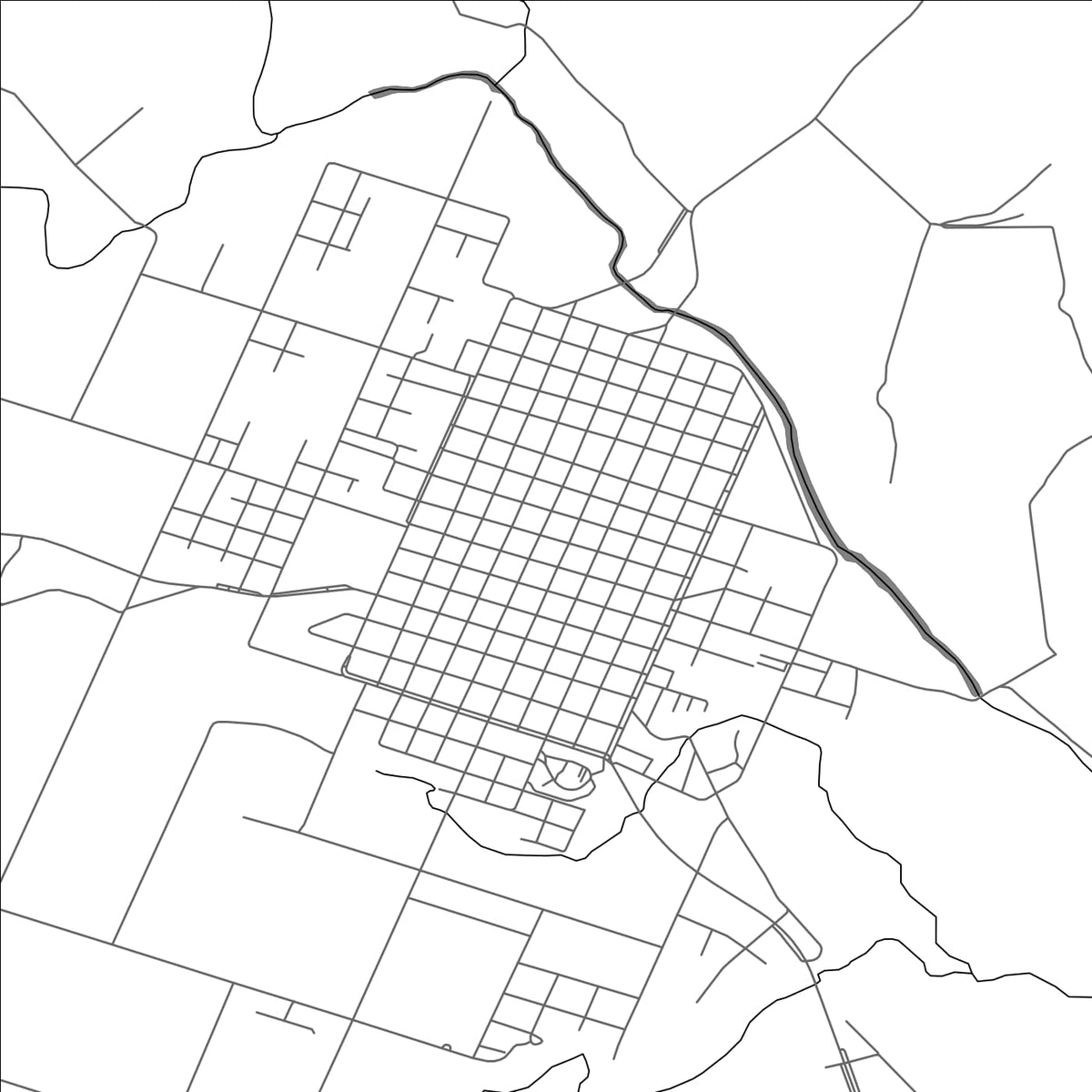 ROAD MAP OF ROSARIO, URUGUAY BY MAPBAKES