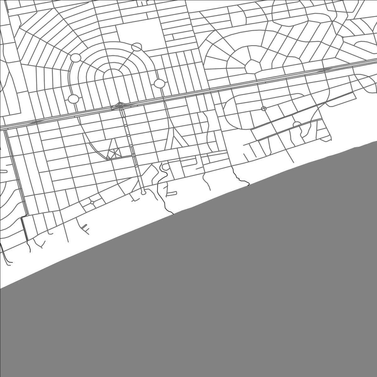 ROAD MAP OF SALINAS, URUGUAY BY MAPBAKES