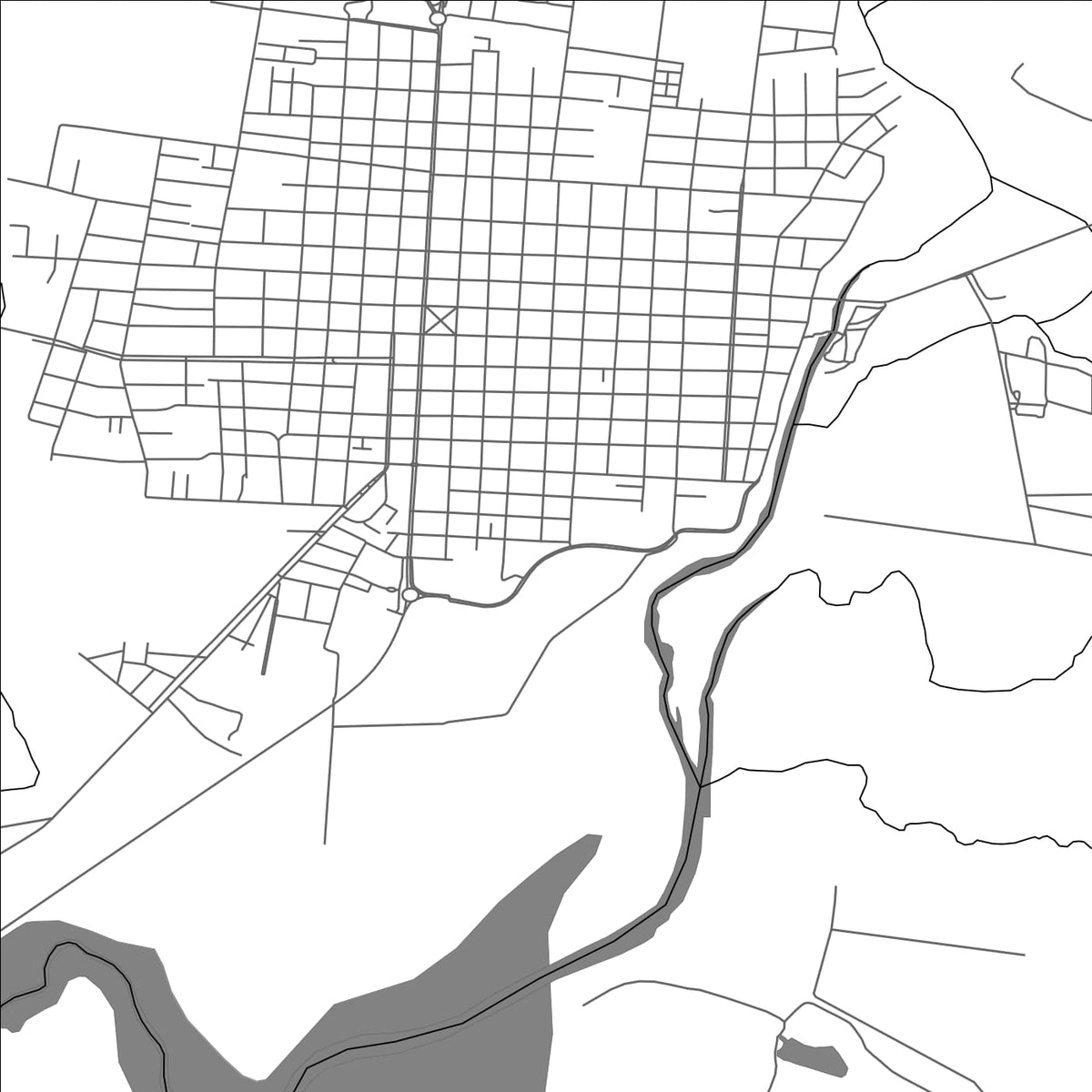 ROAD MAP OF SAN CARLOS, URUGUAY BY MAPBAKES