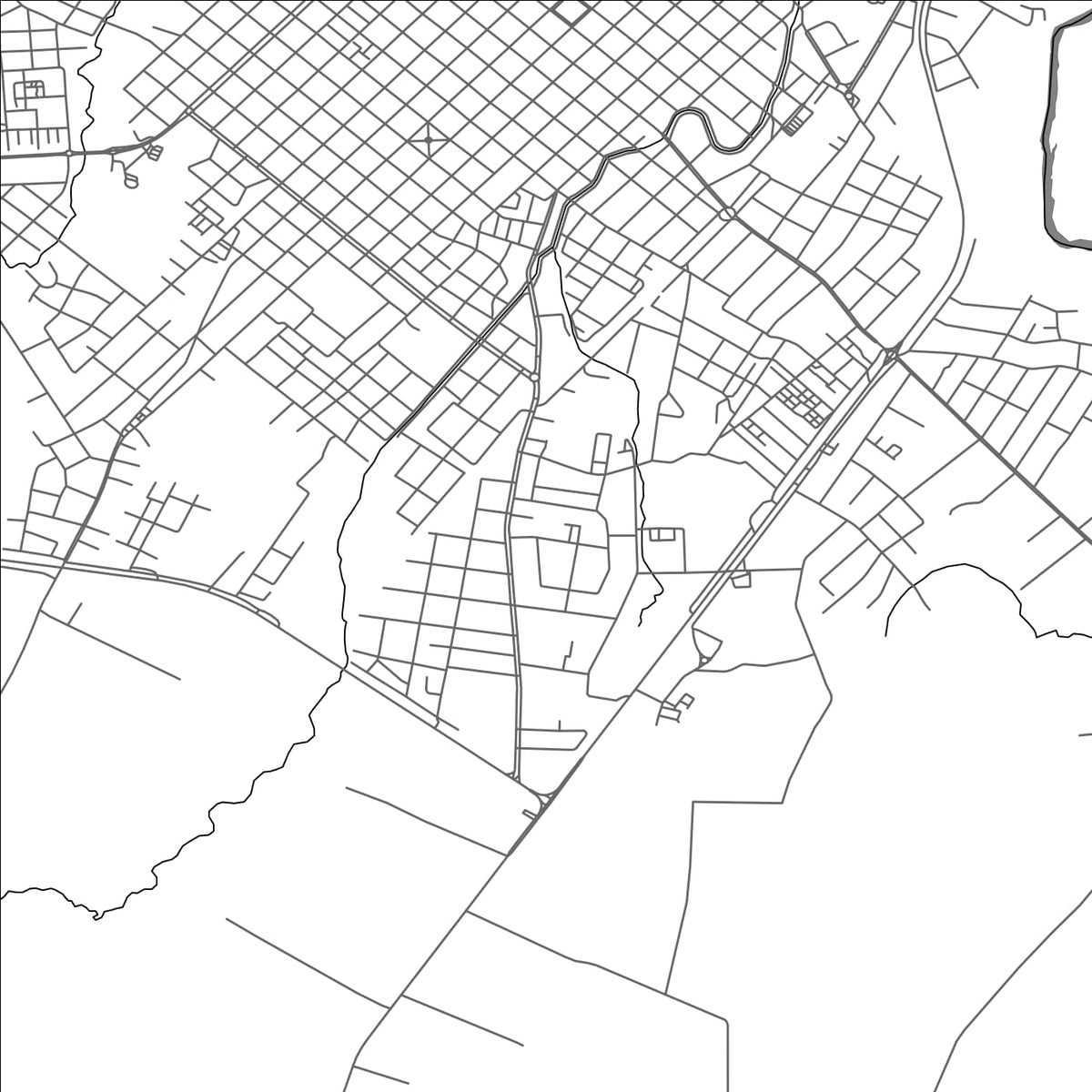 ROAD MAP OF TACUAREMBO, URUGUAY BY MAPBAKES