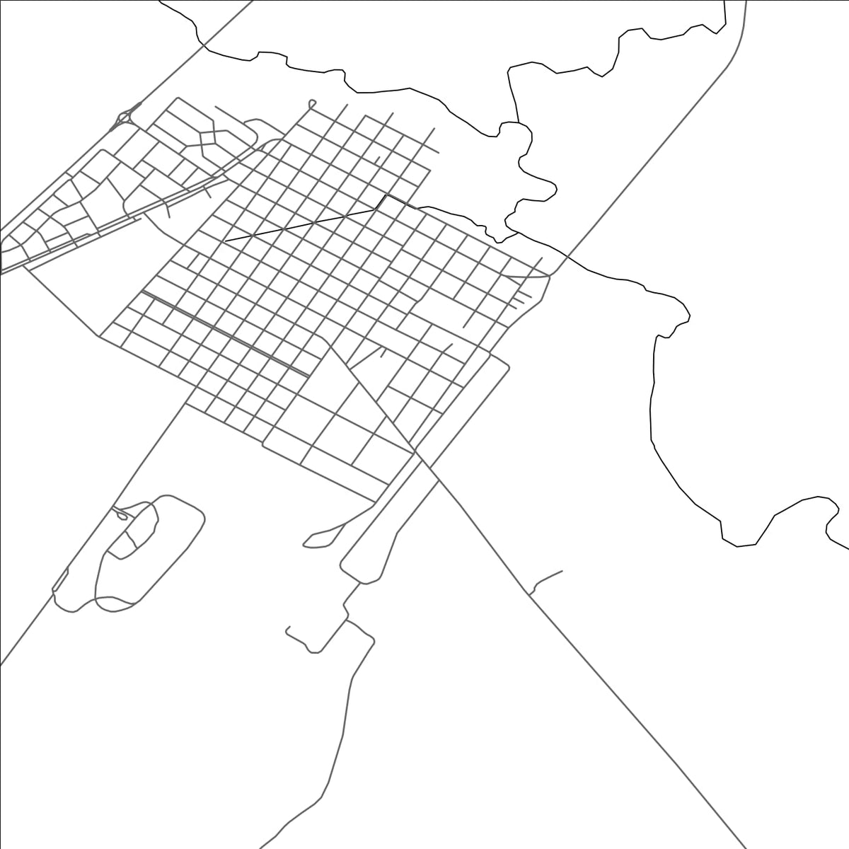 ROAD MAP OF VERGARA, URUGUAY BY MAPBAKES