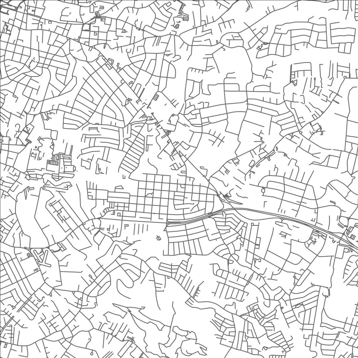 ROAD MAP OF CURRIDABAT, COSTA RICA BY MAPBAKES