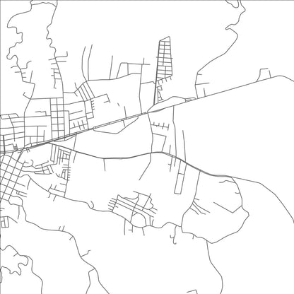 ROAD MAP OF ESPARZA, COSTA RICA BY MAPBAKES