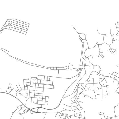ROAD MAP OF PUERTO LIMÓN, COSTA RICA BY MAPBAKES