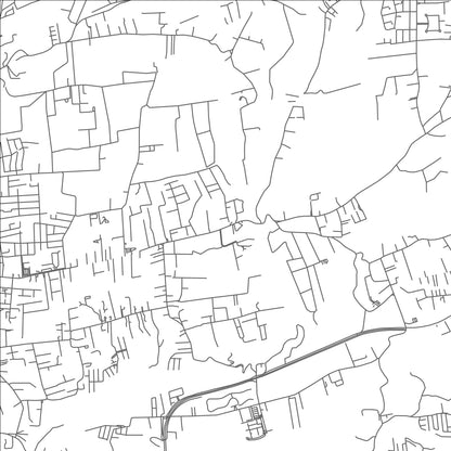 ROAD MAP OF SANTO DOMINGO, COSTA RICA BY MAPBAKES