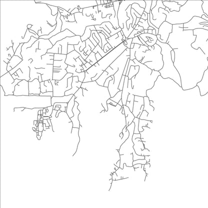 ROAD MAP OF AMBER BELAIR, GRENADA BY MAPBAKES